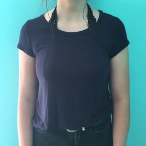 Navy stretchy shirt